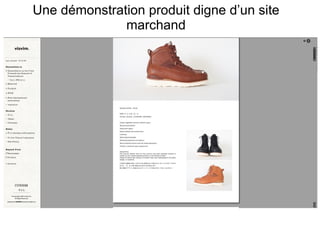 Une démonstration produit digne d’un site marchand 