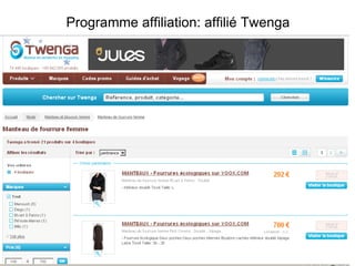 Programme affiliation: affilié Twenga 