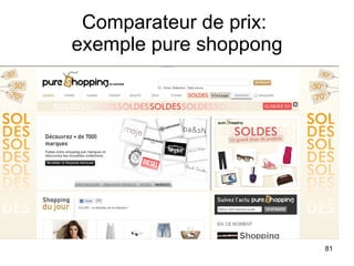 Comparateur de prix:  exemple pure shoppong 
