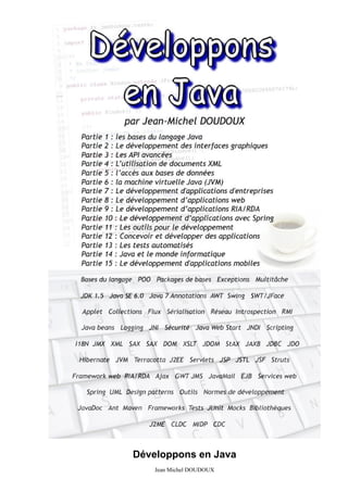 Développons en Java
Jean Michel DOUDOUX
 