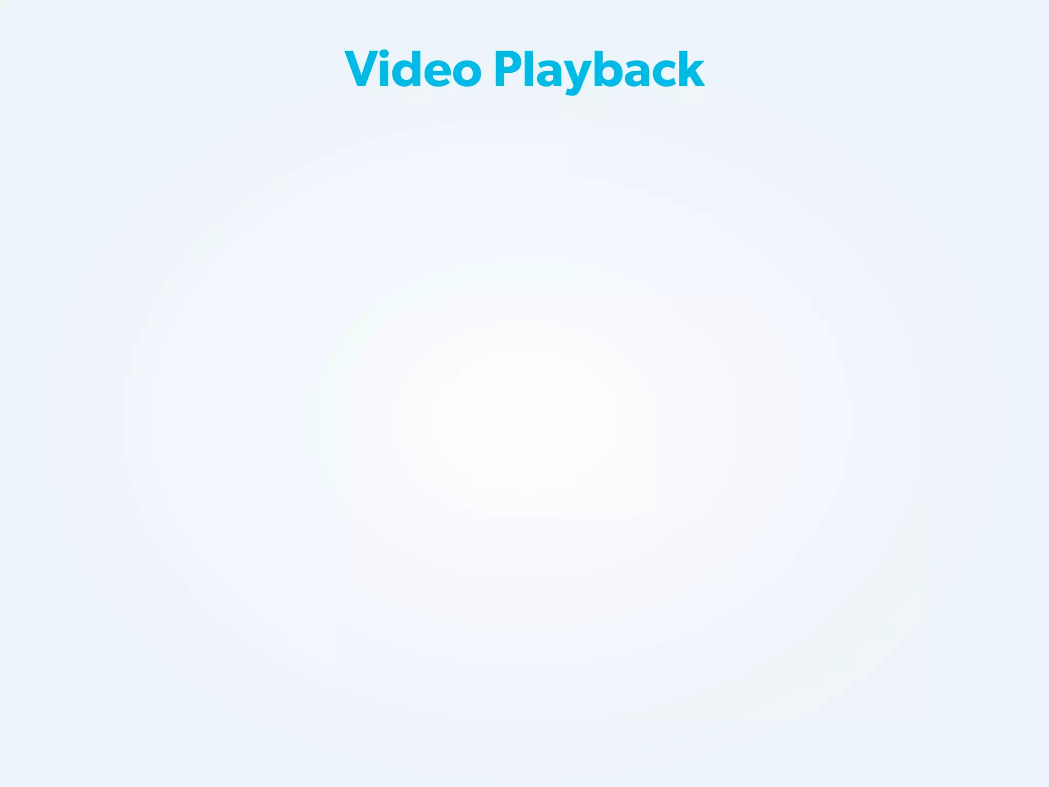 Video Playback

 