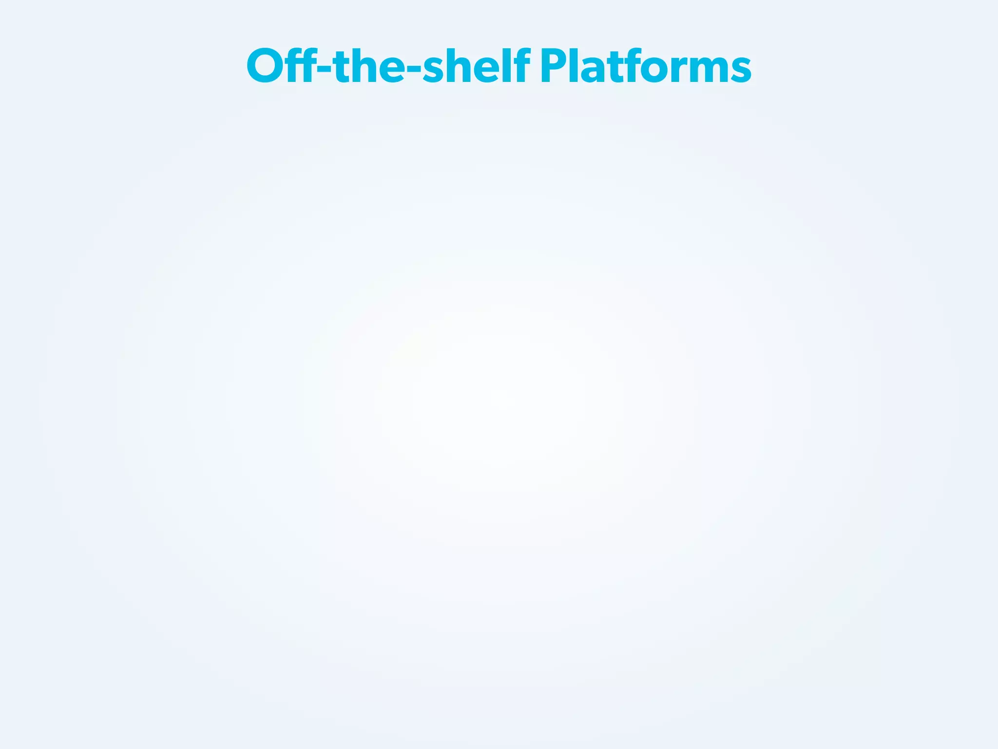 Off-the-shelf Platforms

 