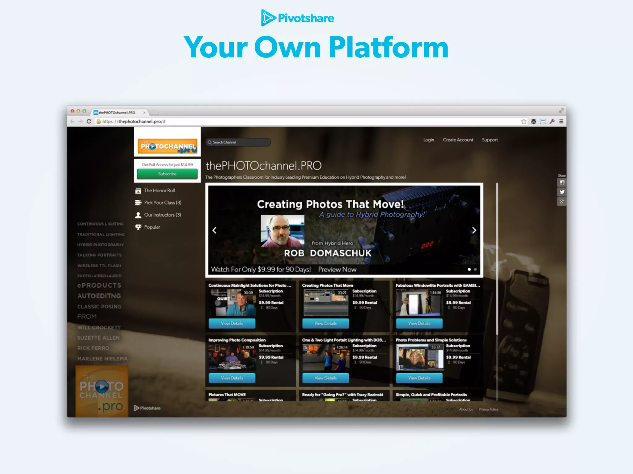 Your Own Platform

 