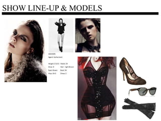 INTEGRATED MARKETING & COMMUNNICATIONSGUEST LIST: Front RowCoco RochaLisa TantUrbanebloc – Gloria ChikKeshiaChanteToronto Is Fashion – Richard FabAndrew FergusonLynsie RobertsStacey MackenzieGail McinnesGet JanetJen TseKimberley NewportJoe MimranStéphane Le DucBernadette MorraNoreen FlanaganKirk PickersgillBrian BaileyJeanne BeckerStephen WongDivine Brown MediaPerez HiltonClaude Laframboise – LOULOU Editor-in-ChiefErica Lam – The Style Spy Founder/Editor-in-ChiefRita Silvan – ELLE Canada Editor-in-ChiefLaura Decarufel – ELLE Canada Senior EditorBernadette Morra – FASHION Magazine Acting Editor-in-ChiefCaitlan Moneta – FASHION Magazine Assistant Fashion EditorBryan Soroka – Style Magazine Editor-in-ChiefOlivier Felicio – Style Magazine PresidentMaggie Wrobel – Globe and Mail Deputy Editor/StyleAnn-Marie Colacino – Metro News Fashion EditorNathalie Roze Fischer – Metro News Fashion & Pop CultureDouglas Kelly – National Post Editor-in-ChiefBenjamin Errett – National Post Fashion  EditorRita DeMontis – Sun Media Newspaper Fashion EditorDavid Graham – Toronto Star Fashion EditorTanya Kim – EtalkJesse Cruickshank (ETalk)Dan LevyCityTV News Reporters Toronto Fashion BloggersNylon Magazine Editors   IndustryHolt Renfrew BuyersThe Bay buyersWardrobe StylistBoutique Store Owners