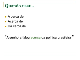 Dúvidas recorrentes da língua portuguesa | PPT
