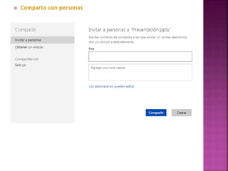  Comparta con personas 
 