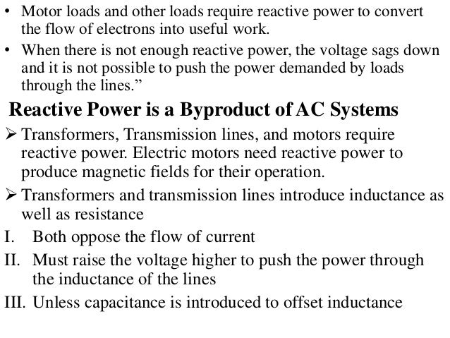 importance of reactive power in power system