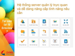 T?i sao l?i l Sreview? 
H? th?ng server qu?n l? tr?c quan v d? dng n?ng c?p tnh n?ng n?u c?n  