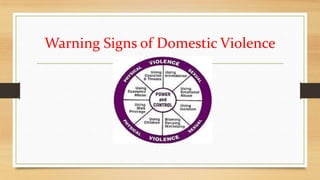 Warning Signs of Domestic Violence