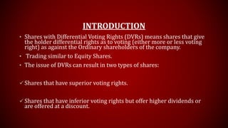 Differential voting rights | PPTX