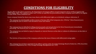 Differential voting rights | PPTX