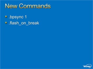 .bpsync 1
.flash_on_break
 