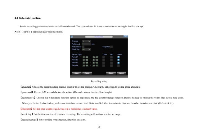 Dvr user manual for 9400 series