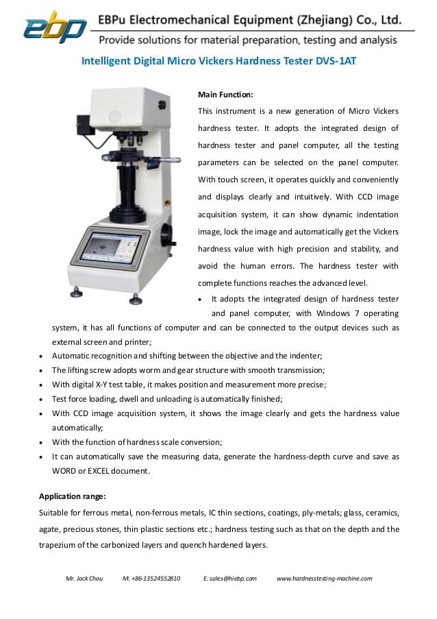 Digital Micro VIckers hardness testing machine system