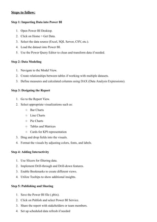 Comprehensive Guide to Power BI Report Designing and Visualization ...