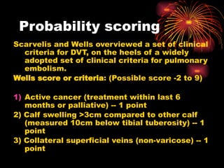 DEEP VENOUS THROMBOSIS ANESTHETIC CONSIDERATIONS | PPTX