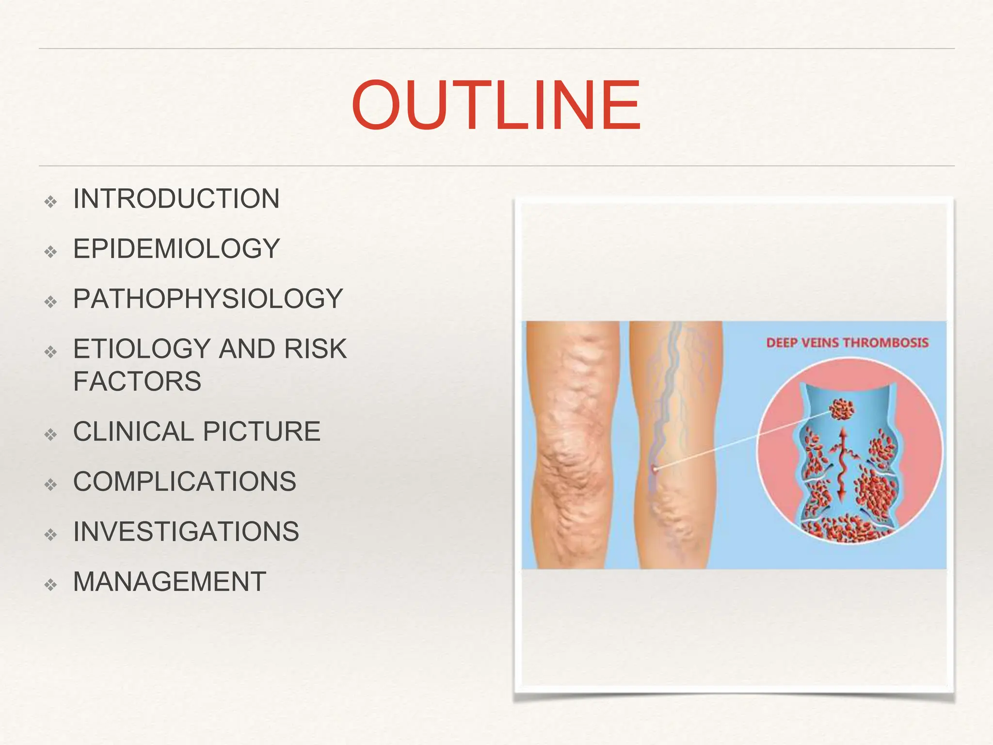 Risk Factors, Prevention, Management of DVT | PPTX