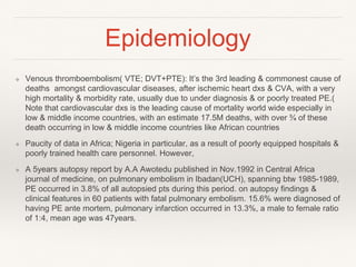 Risk Factors, Prevention, Management of DVT | PPTX