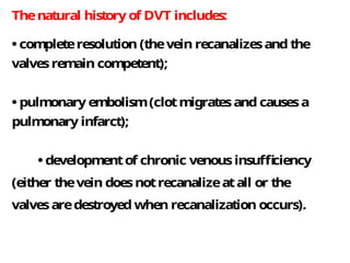 Onary the deep vein thrombosis and limp ischemia | PPTX