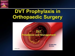 DVT Prophylaxis in
Orthopaedic Surgery
 