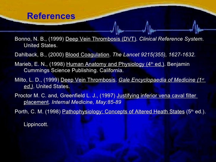 Dvt case study quizlet picture