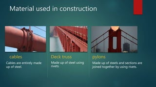 Golden gate bridge construction | PPT