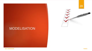 MODELISATION
7/5/2016
28
DATA WAREHOUSE
 