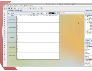 Pentaho Report Designer - DW - UFMG