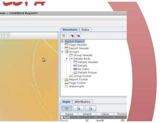 Pentaho Report Designer - DW - UFMG