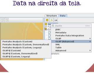 Pentaho Report Designer - DW - UFMG
