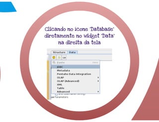 Pentaho Report Designer - DW - UFMG