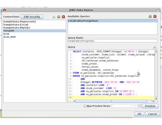 Pentaho Report Designer - DW - UFMG