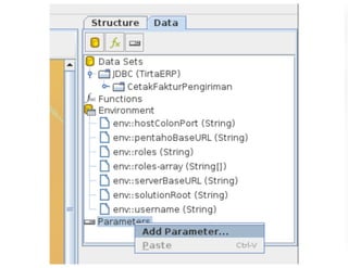 Pentaho Report Designer - DW - UFMG