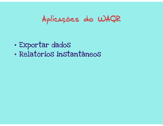 Pentaho Report Designer - DW - UFMG