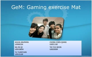 GeM: Gaming exercise Mat 