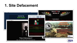 1. Site Defacement
 