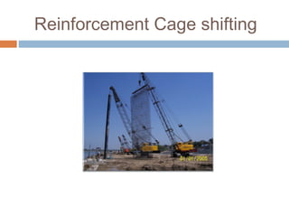  Withdrawal of Stop ends just after the Initial setting of
concrete.
 If retarders are not added, Stop End Pipes shall be
moved up & down not later than 45 minutes from the
time of placing of concrete.
 