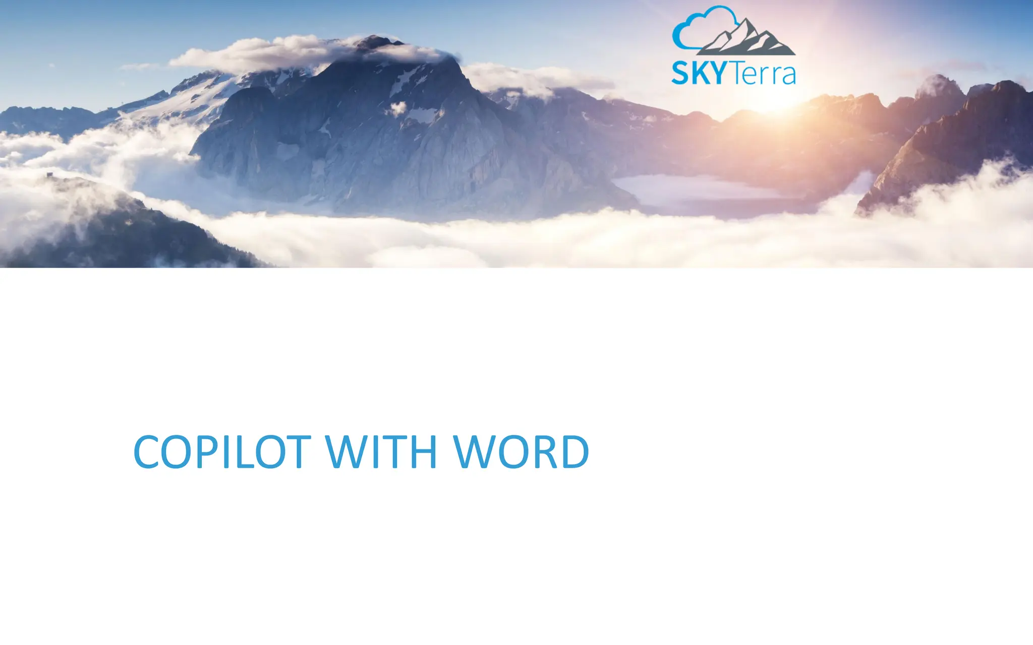 COPILOT WITH WORD
 