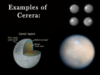 Examples of
Cerera:
 