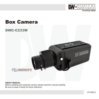 Digital Watchdog DWC-C233W User Manual