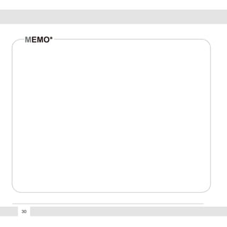 30
MEMO*
 