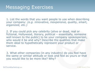 Messaging Exercises ,[object Object],[object Object],[object Object]