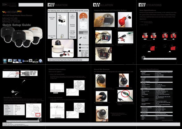 Boîte De Jonction Digital Watchdog DWC-V7JUNC Pour Caméra Dôme V7 - Intérieur/Extérieur Avec Support