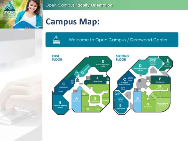 fscj deerwood campus map Open Campus Deerwood Center Adjunct Orientation fscj deerwood campus map