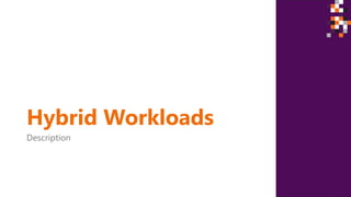 Hybrid Workloads
Description
 