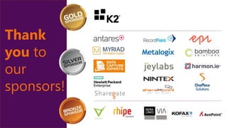 Thank
you to
our
sponsors!
 