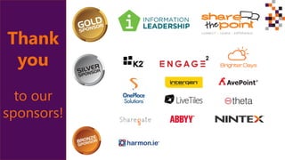 Thank
you
to our
sponsors!
 