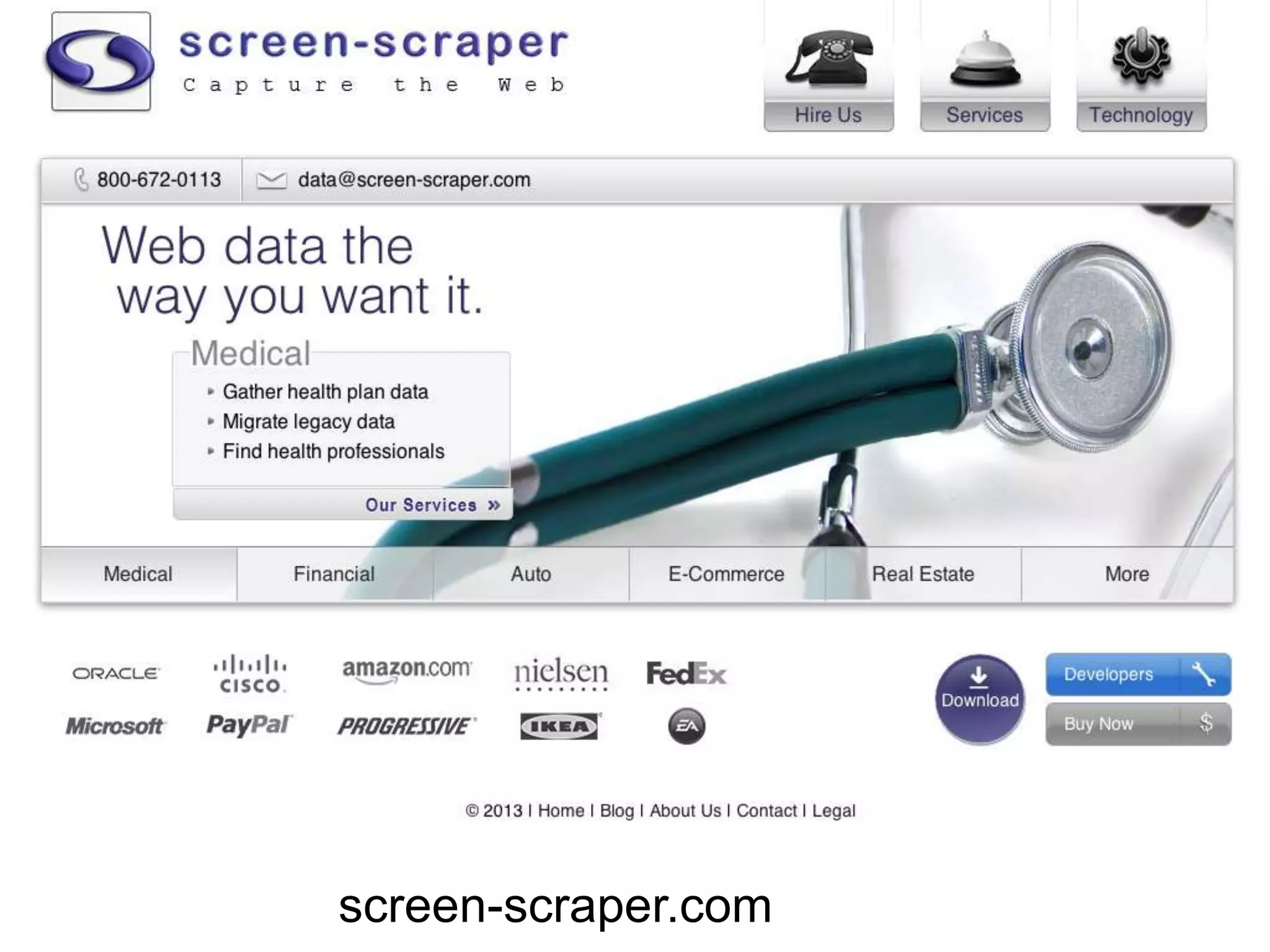 screen-scraper.com
 