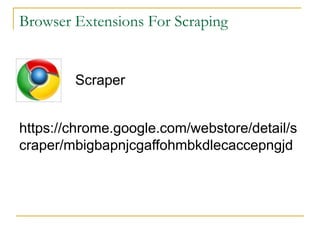 Web Scraping With Python | PPTX