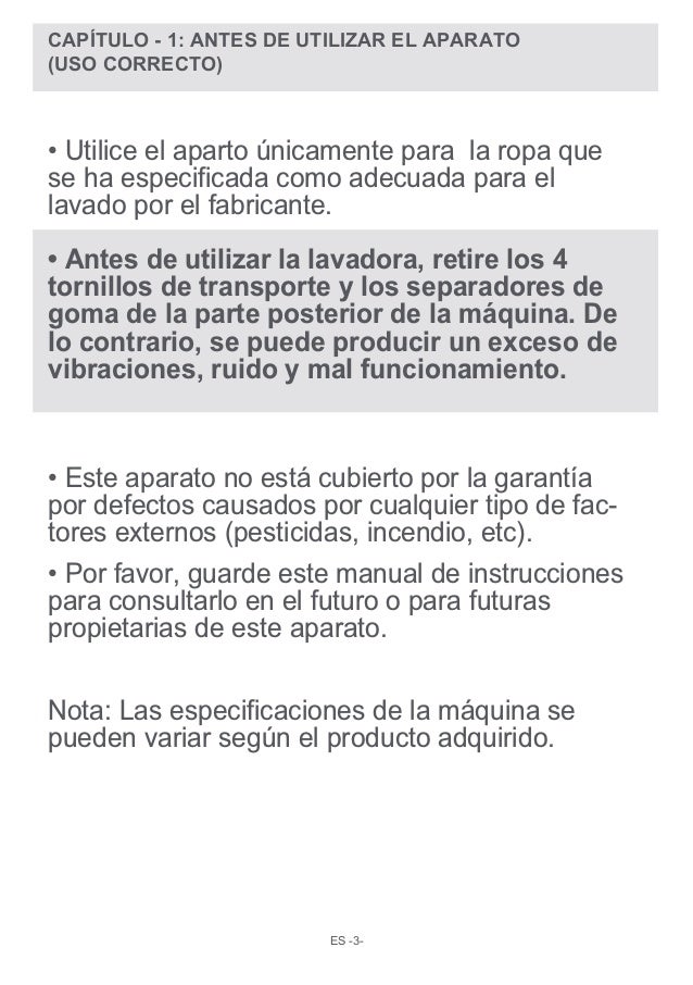 Manual Reparación Lavadora Daewoo